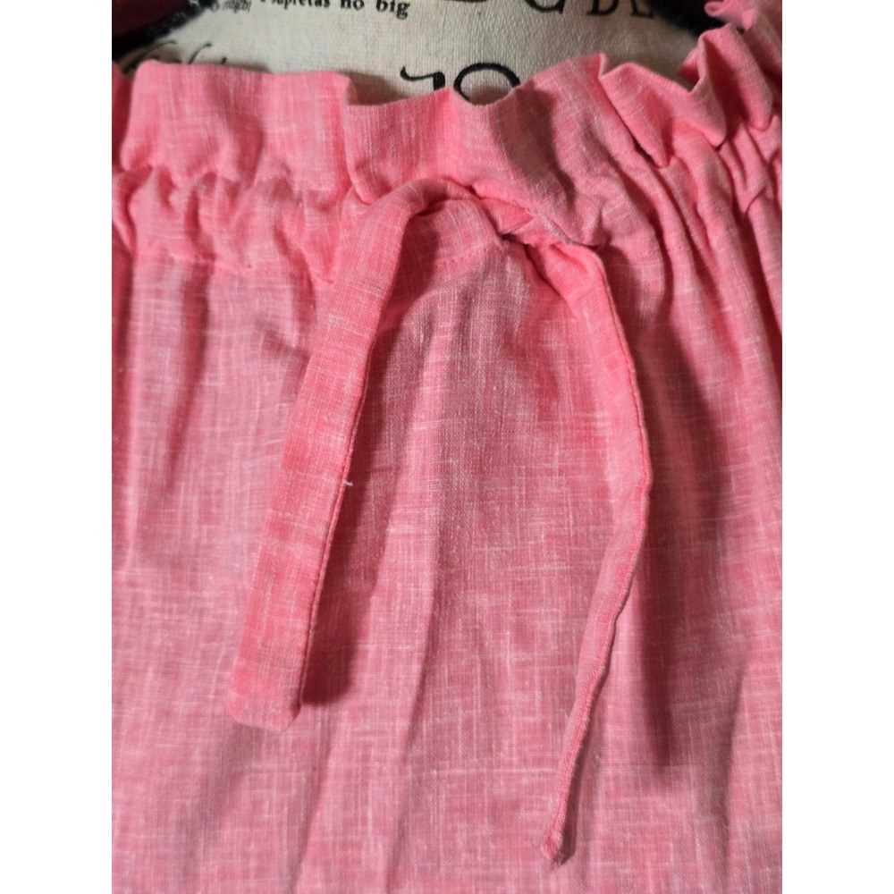 Vintage 70s Ruffle Maxi Dress Womens M Pink Cottagecore Tiered Balloon Sleeve - Picture 6 of 11
